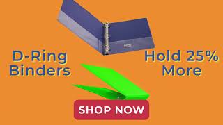 D-Ring Binders - Back to School must HAVE for Students, Teachers, and More!