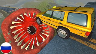 РУХНУВШИЙ МОСТ НАД СМЕРТОНОСНЫЙ ЧЕРВЬ BeamNG Drive