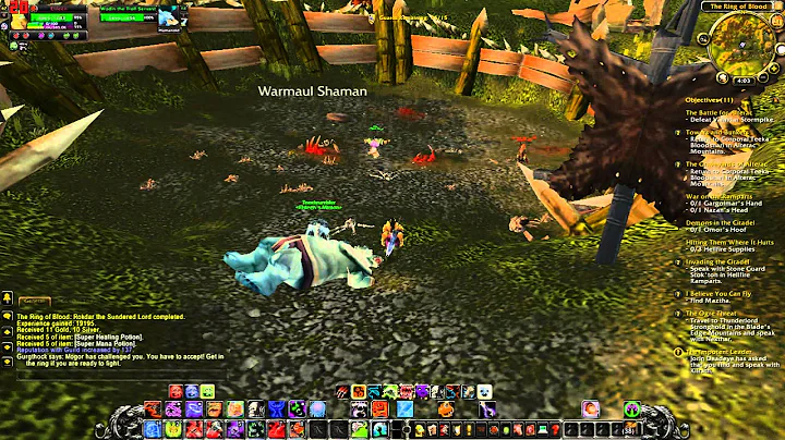 WoW Outland - The ring of blood quests