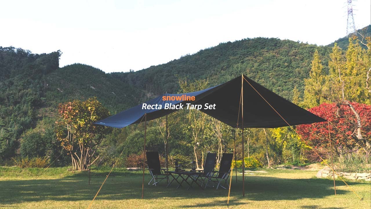 [snowline] 2023 렉타블랙타프세트 ㅣ 넓은  쉼터를 제공하는 오토캠핑 필수 제품