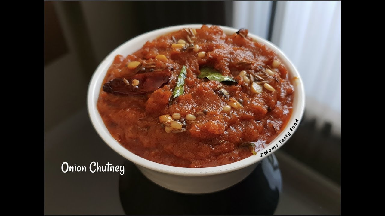 Onion ChutneyChutney Andhra StyleSpicy Side Dish for Idli,Dosa,Rice