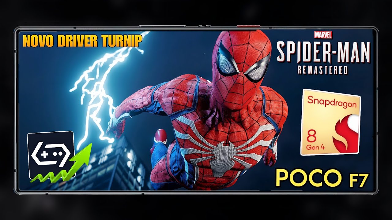 FINALMENTE! SPIDER MAN REMASTERED RODANDO NO ANDROID TESTE NO POCO F7 GAMEHUB LITE