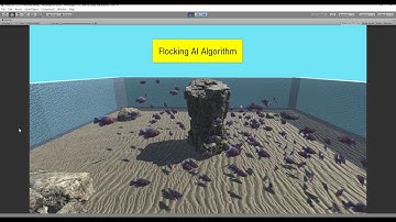 Flocking AI System with Unity3D C#