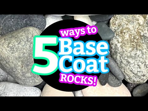 Rock Painting - How to SMOOTH and PRIME Rocks for Painting 