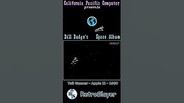 Bill Budges Space Album Tail Gunner Gameplay Apple II #retrogaming #appleii #billbudgesspacealbum