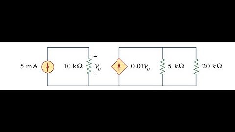 Sadiku Chapter 2: Current, Voltage, and Power in 20-kΩ Resistor (Fig. 2.89)