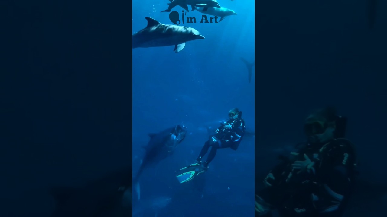 Insane‼️Feeding Giant Tuna Underwater! 