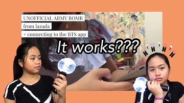 BTS (Fake) ARMY BOMB Review + Connecting to the bts app || Arah Quimbo