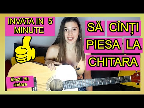 INVATA IN 5 MINUTE SA CANTI PIESA LA CHITARA