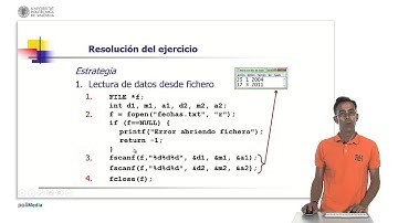 Cálculo del número de días entre dos fechas sobre ficheros | 17/45 | UPV