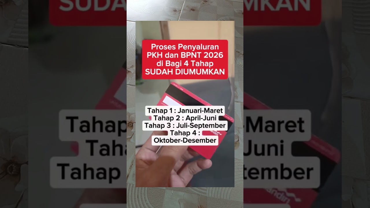 Info Penyaluran PKH/BPNT Tahun 2026. 