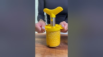Effortless Pineapple Slicing with This Amazing Pineapple Slicer Tool! 🍍✨