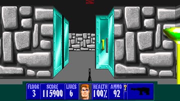 Wolfenstein 3D TC for ZDoom - E3L3 - All Secrets - I Am a Death Incarnate