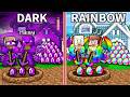 JJ and Mikey: RAINBOW vs DARK Mine Battle in Minecraft - Maizen