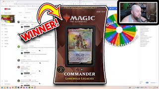 Magic the Gathering - Osgir, The Reconstructor Commander Deck WINNER! | EDH Giveaway!