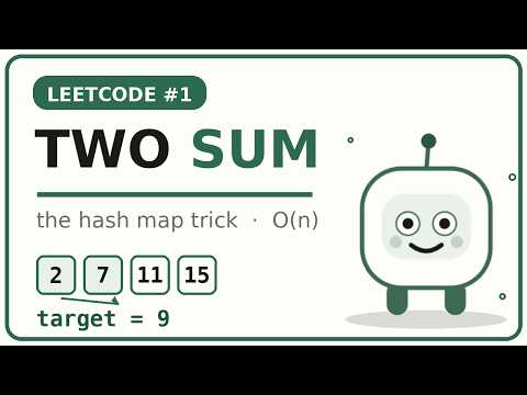 Two Sum (LeetCode #1) Explained Visually — The Hash Map Trick