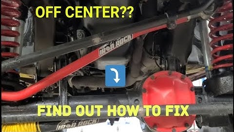 How To Center The Axle on a Jeep #jeep #axle