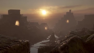 Sculpting an environment in VR, timelapse