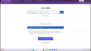 Using ZoteroBib to Create Your Bibliography