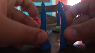 tutorial como crear a huggy wuggy de plastilina/Justin y sus aventuras en plastilina