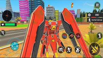 Futuristic Wing Robot Horse Games 2022: Horse Bus Drone Transformation - Android iOS Gameplay