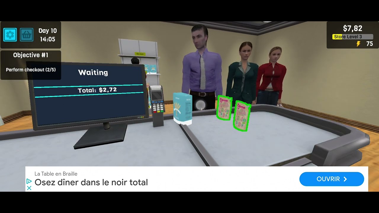 j'ai créé mon propre mon magasin dans supermarket simulator - YouTube