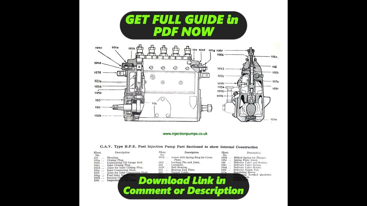 [DIAGRAM] Diesel Kiki Injection Pump Diagram - YouTube