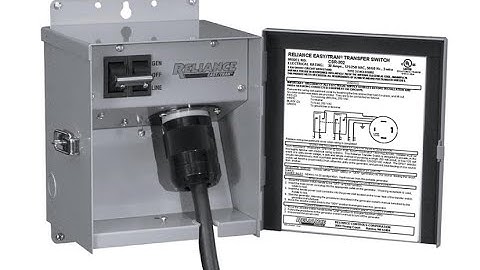 Reliance Controls CSR202 Easy/Tran Transfer Switch - Overview