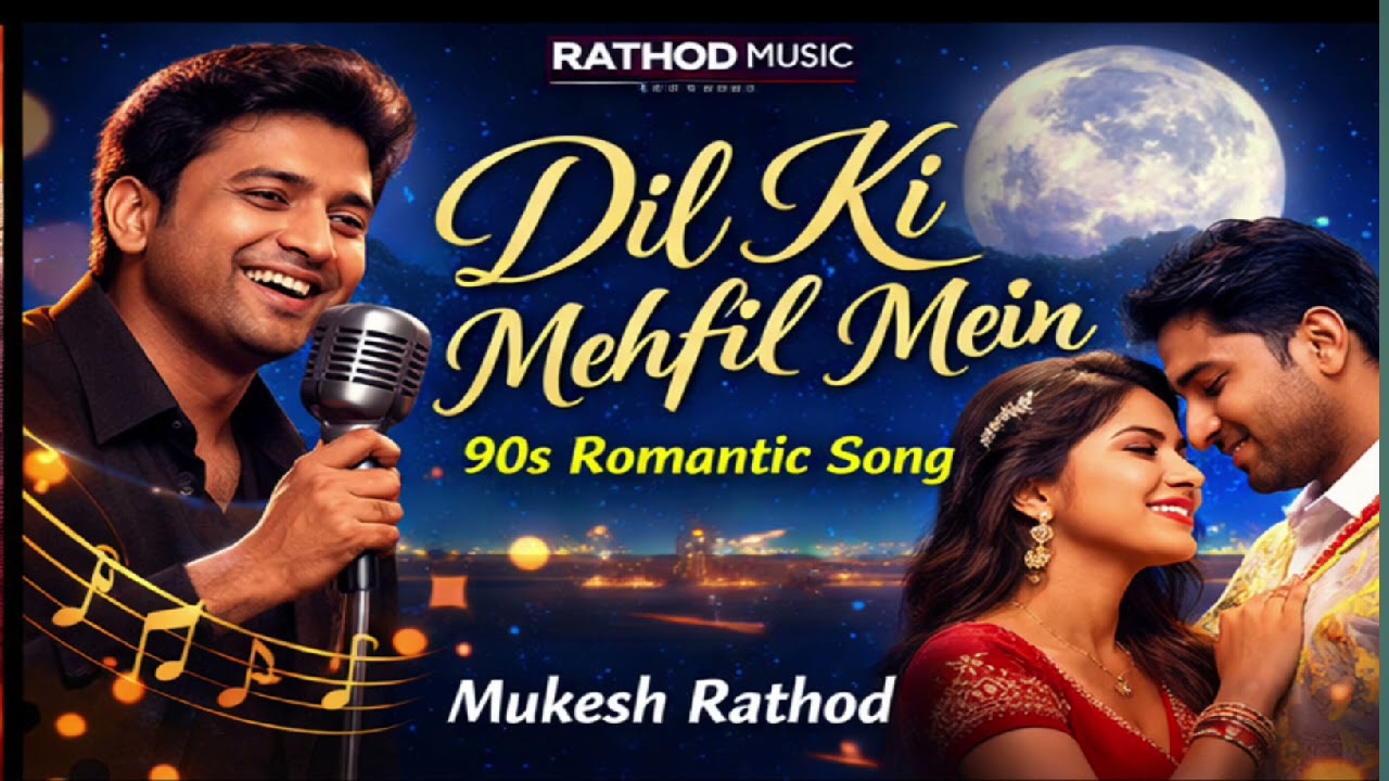 Dil Ki Mehfil Mein Tera Hi Naam Hai | 90s Romantic Love Song | Kumar Sanu Style | Rathod Music
