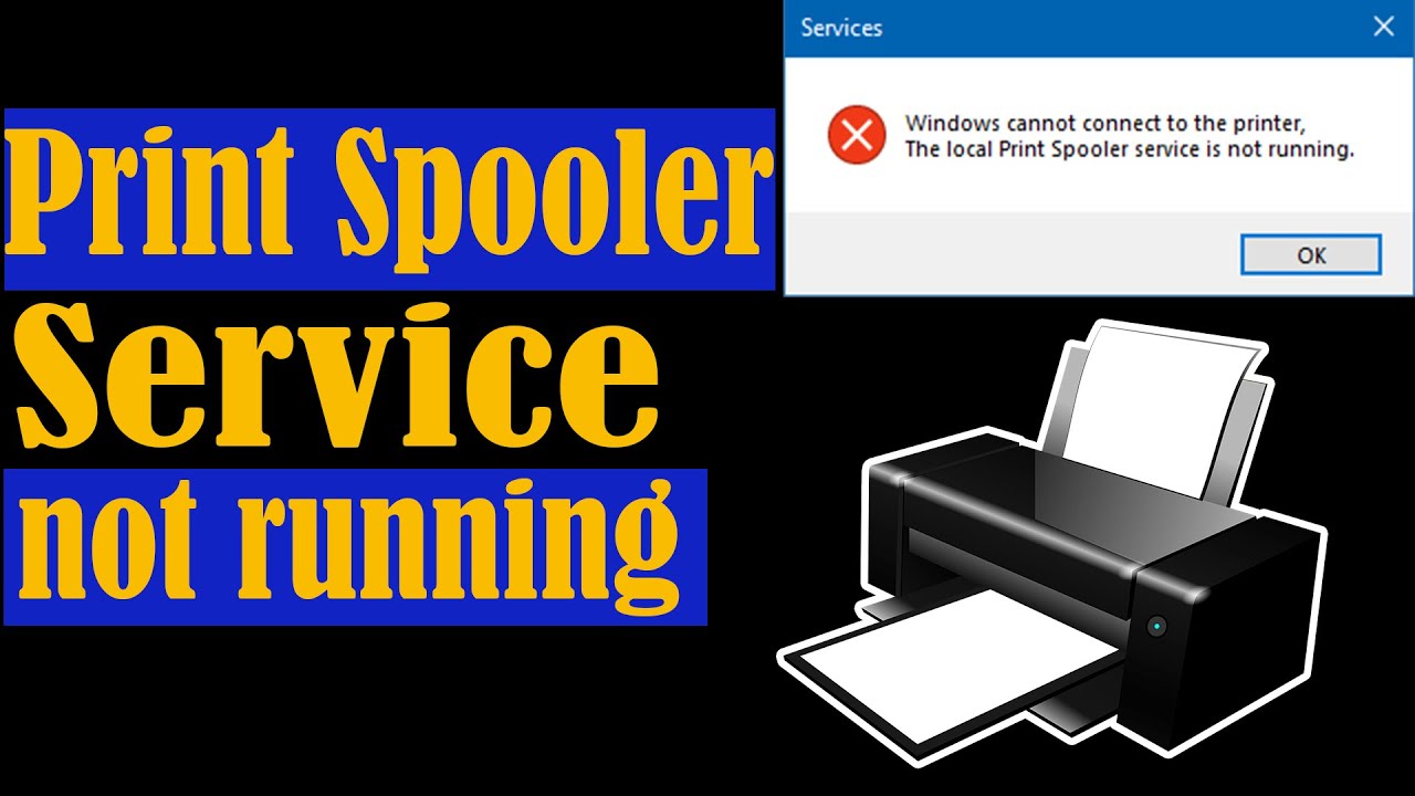 print spooler ปิดเอง Update New Print Spooler service not running in Windows 10 1909 - Step by Step Troubleshooting Fixes