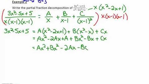 7.3b Partial Fraction Decomposition