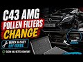 Mercedes C-Class W205 Pollen Filters Replacement (Step-by-Step Guide)