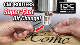 Cut Your CNC Router Bit Change Time To 5 Seconds!  The Muscle Chuck