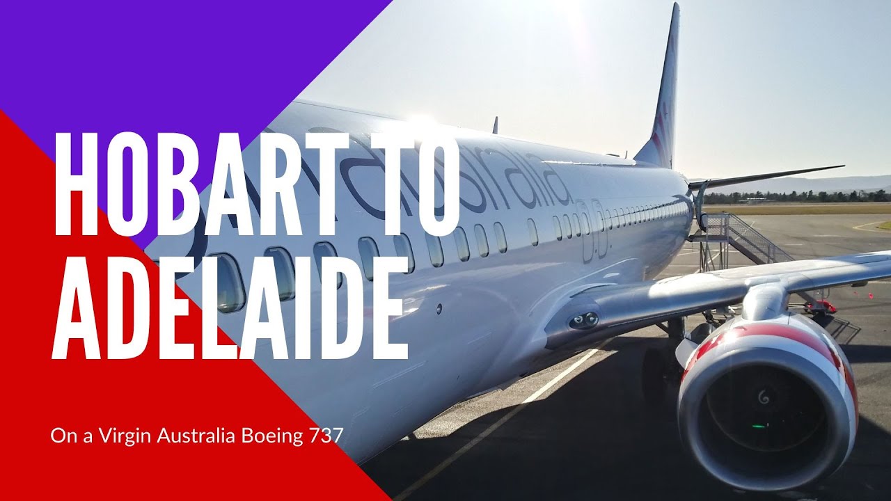 Virgin Australia Boeing 737800 Full Flight Hobart to Adelaide