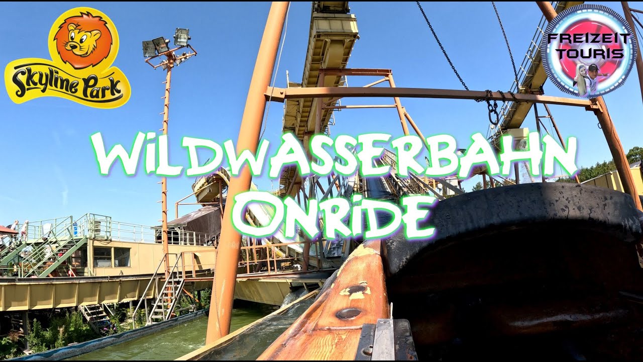 Wildwasserbahn Onride Skyline Park Bayern 2023 (POV) 4K