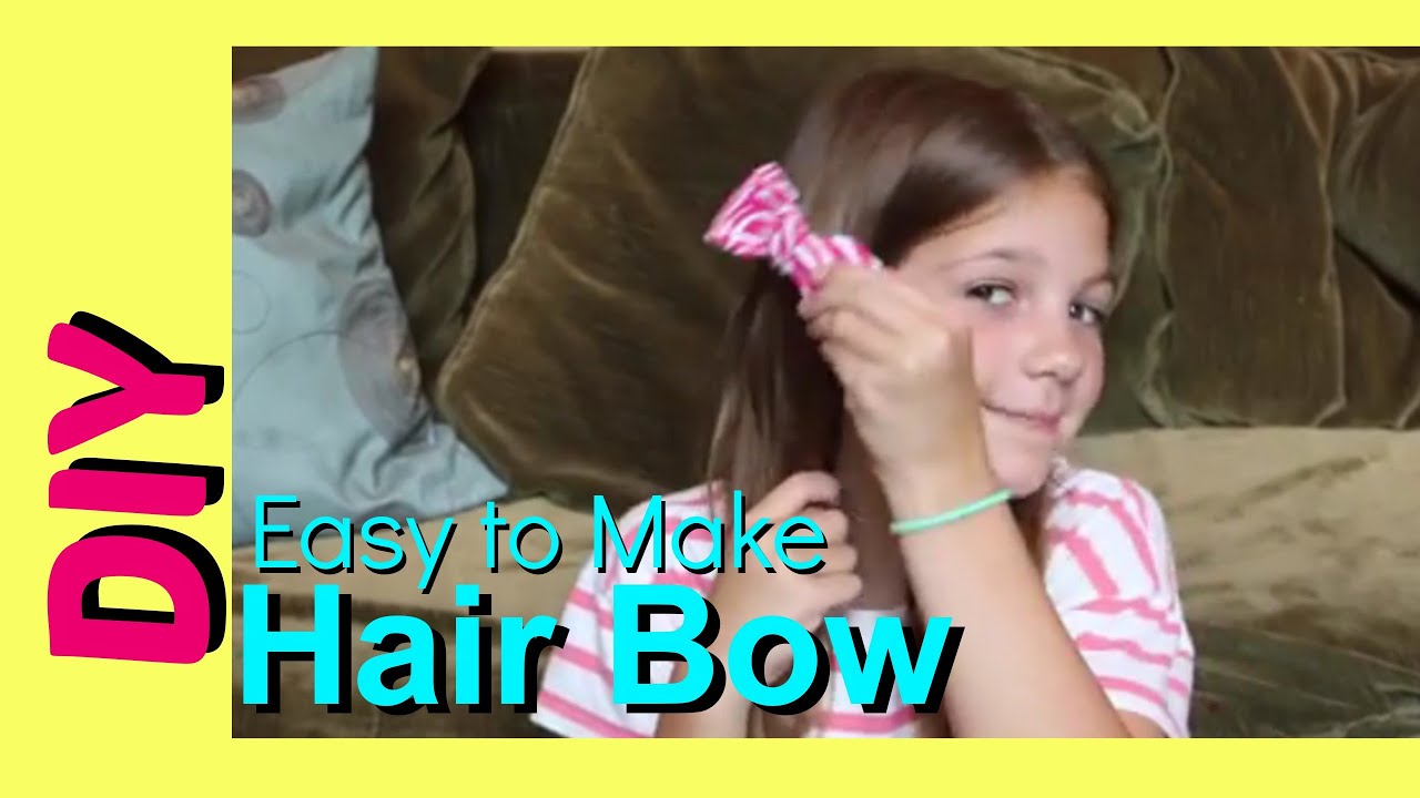 DIY Hair Bows NoSew Fabric How to Make Easy Cute Hair Bows best