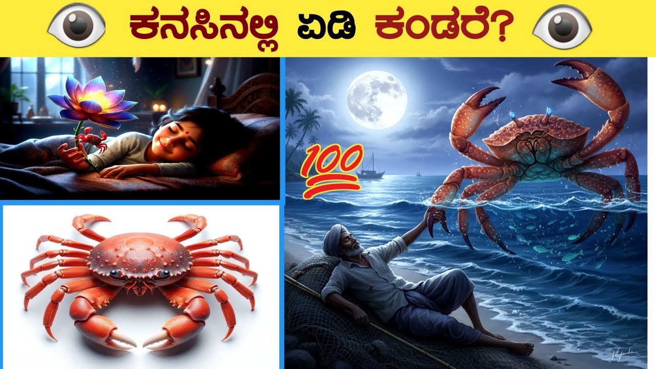 🦀 ಏಡಿ ಕನಸು ಕಾಣುವುದು ಶುಭವೇ? ಅಶುಭವೇ?⚡ Crab Dream Meaning in Kannada - YouTube