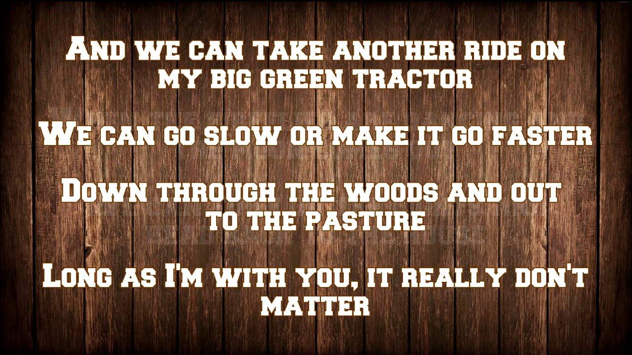 Jason Aldean Big Green Tractor [LYRICS] YouTube