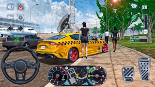 Real Taxi Sim 2025 _ Taxi Interior Cam Driving in Miami _ Car Game Android Gameplay screenshot 3