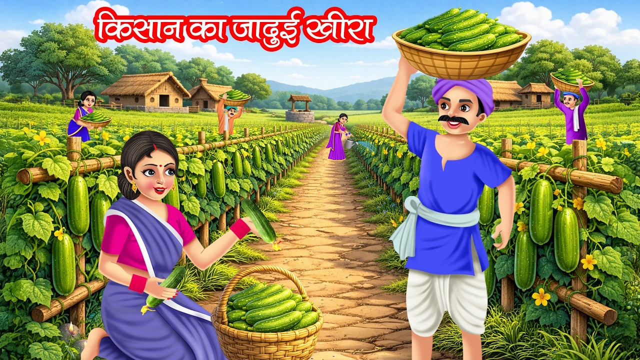 किसान का जादुई खीरा | KISAN KA JADUI KHEERA | HINDI KAHANIYA | MORAL STORIES | JADUI KAHANIYA