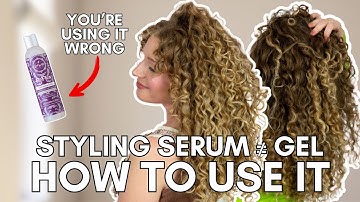 How to use a serum for curly or wavy hair | TreLuxe Reflex Serum