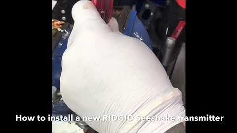 How to remove RIDGID Inline transmitter & install a new one