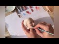 Роспись лица авторской куклы Faceup doll tutorial, Face Makeup doll