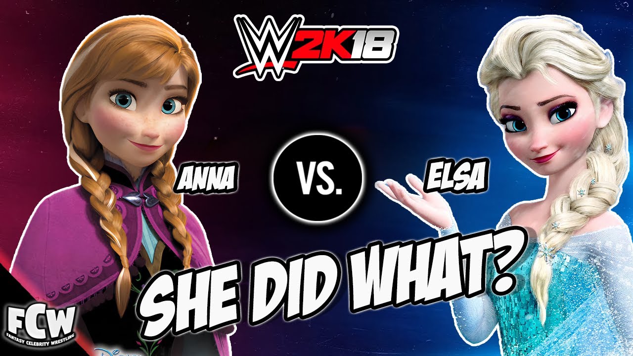 WWE 2K18 | Эльза против Анны | Специальный выпуск Disney «Холодное сердце» | Фантастические рестл...
