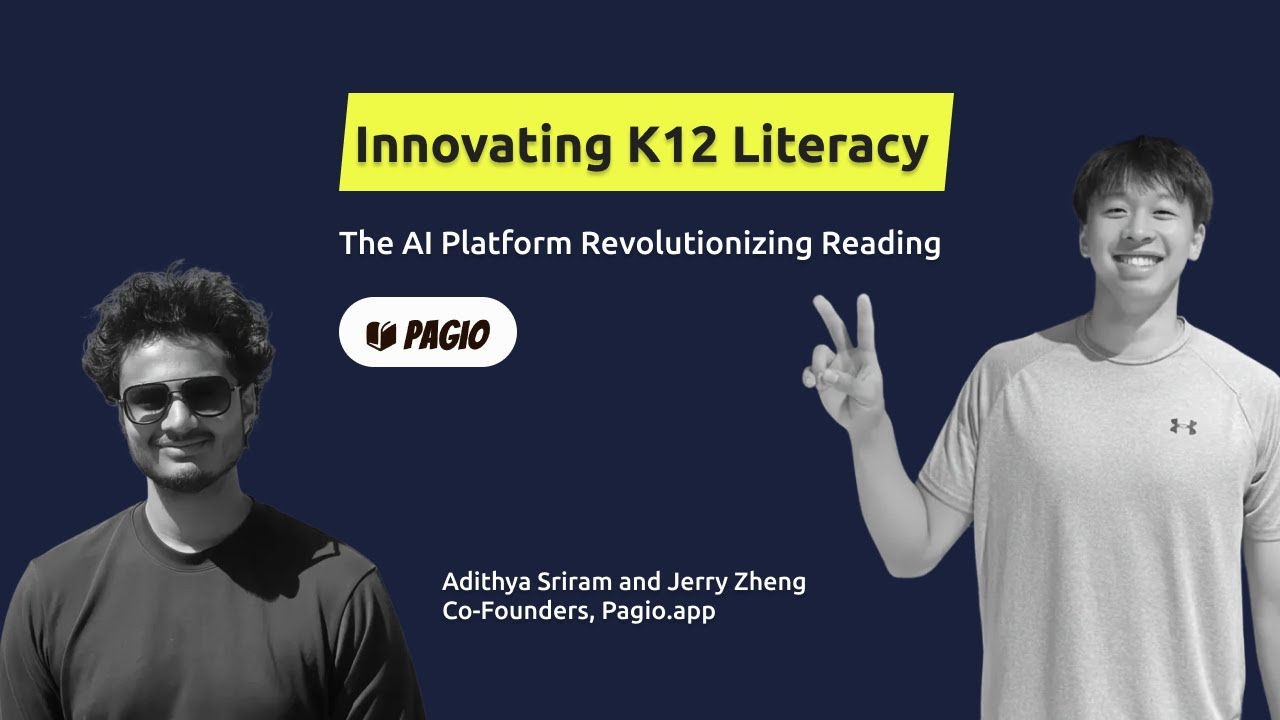 Revolutionizing Reading with Pagio.app | with Adithya Sriram and Jerry Zheng Co-Founders Pagio.app