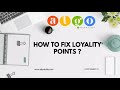 HOW TO ENABLE TO FIX LOYALTY POINTS IN ALGO /INVOICE IN ALGO /ALGO ERP