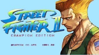 Street Fighter 2 Champion Edition Combo Guile 100% (Gamepad + Commentary) 100% Damage Part 1