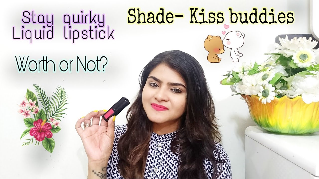 Stay quirky liquid lipstick | kiss buddies | Purplle.com | Hindi | Ria Das |