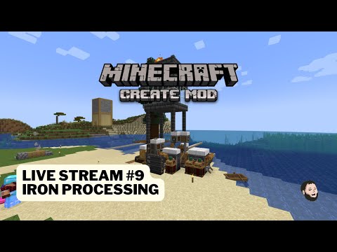 Thumbnail for: Minecraft: Create Mod (Season 2: Episode 9) - Live Stream - Iron Processing
