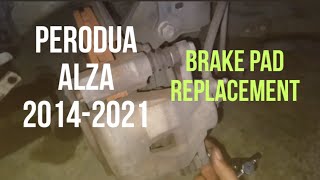 Tutorial Menukar Brek Pad Perodua Alza 20142021